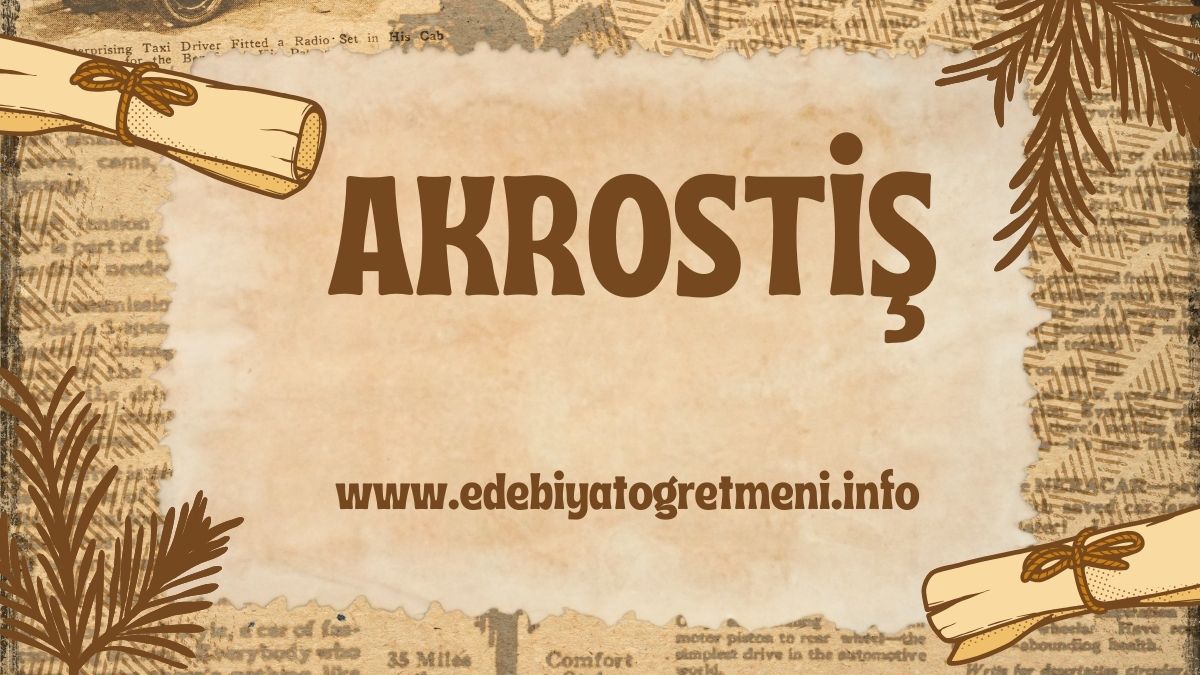 akrostiş