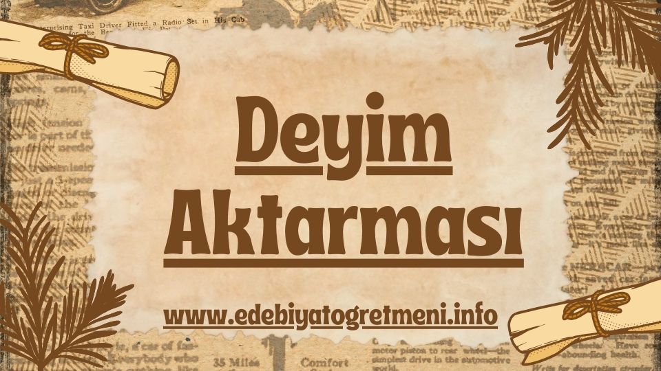 deyim aktarması